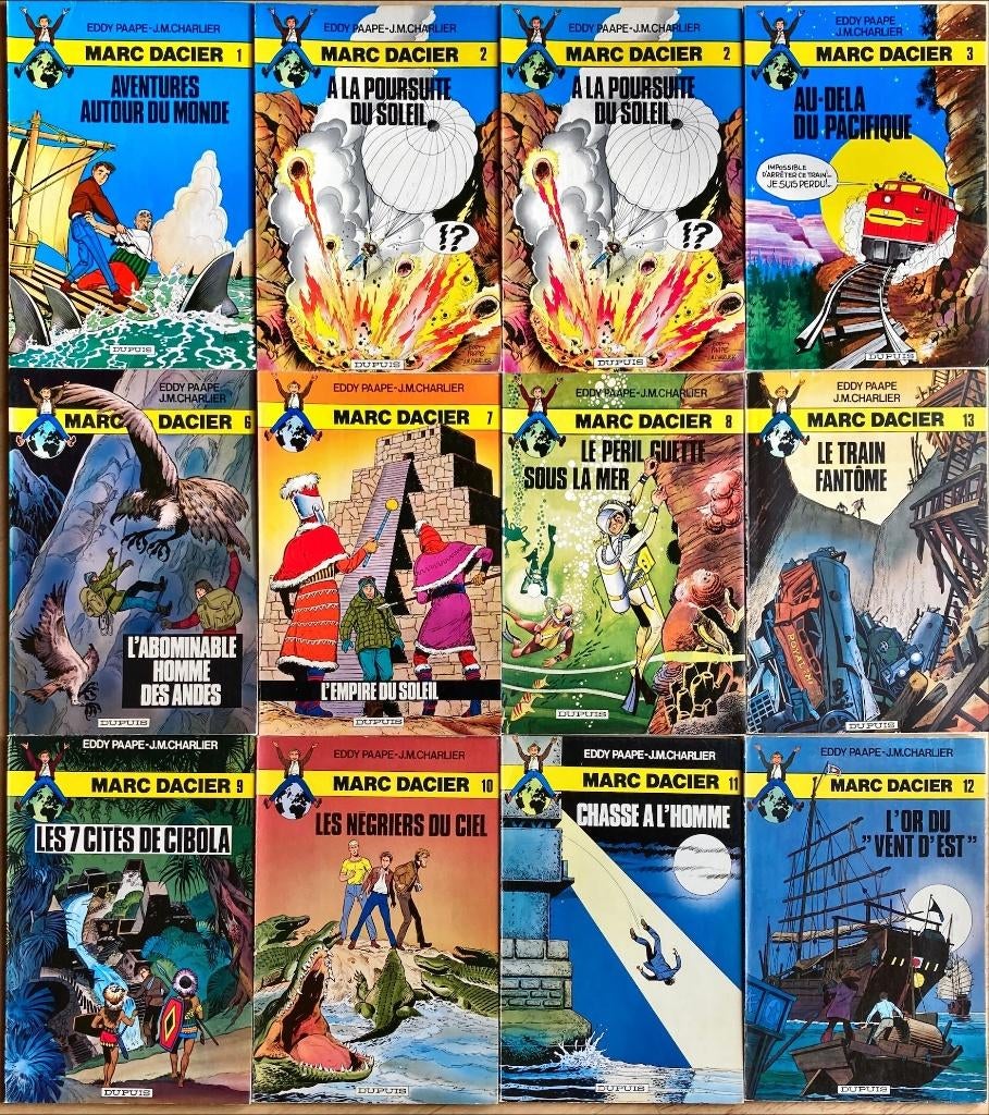 Marc Dacier - 2ème série - couleurs, Livres, Plusieurs BD, Enlèvement ou Envoi, Paape - Charlier, Utilisé