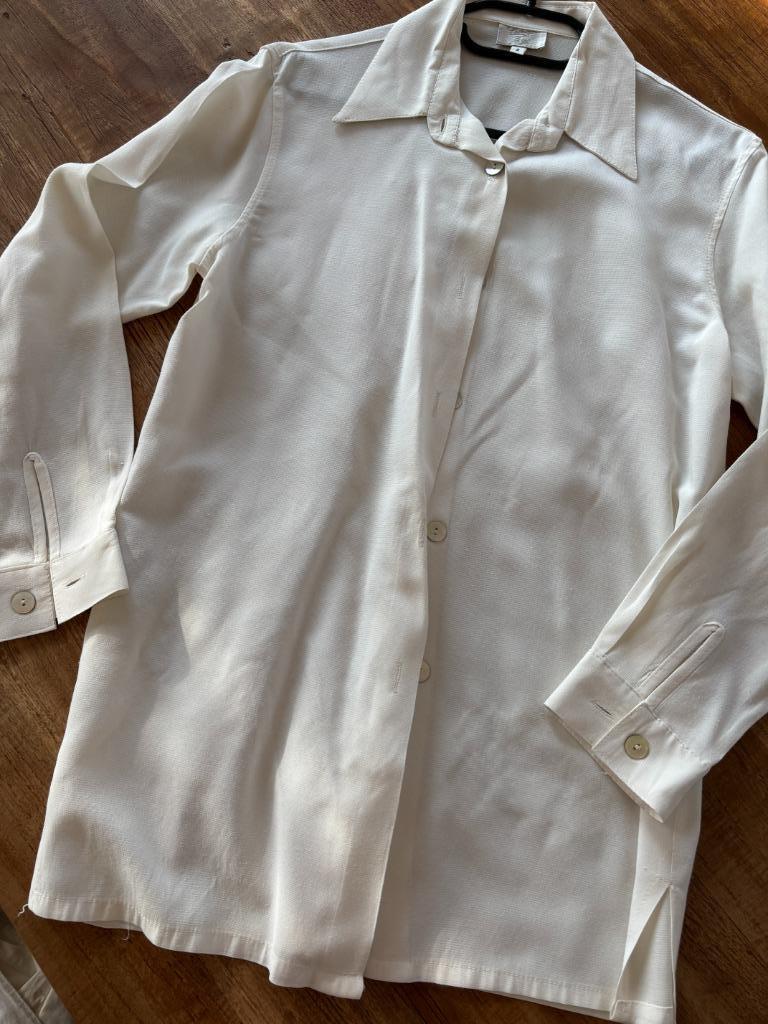 Blouse vintage maat M, Maat 38/40 (M), Beige, Ophalen of Verzenden, Zo goed als nieuw