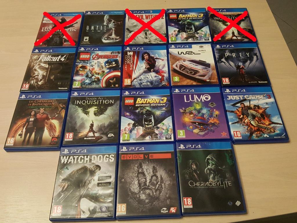 ** Jeux PS4 (très bon état) !!, Envoi, Utilisé