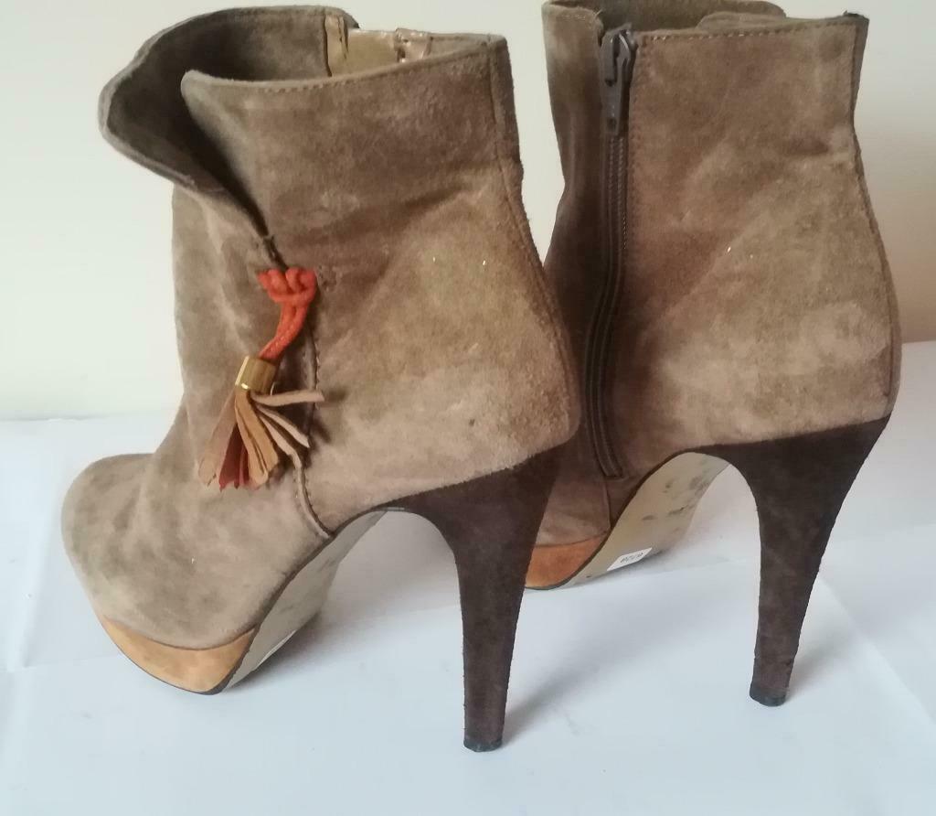672B* MAI PIU Senza sexy leren laarzen (39), Kleding | Dames, Pumps, Overige kleuren, Verzenden, Gedragen