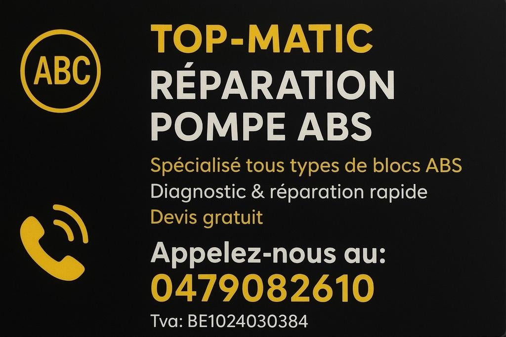 Reparation abs, Enlèvement ou Envoi