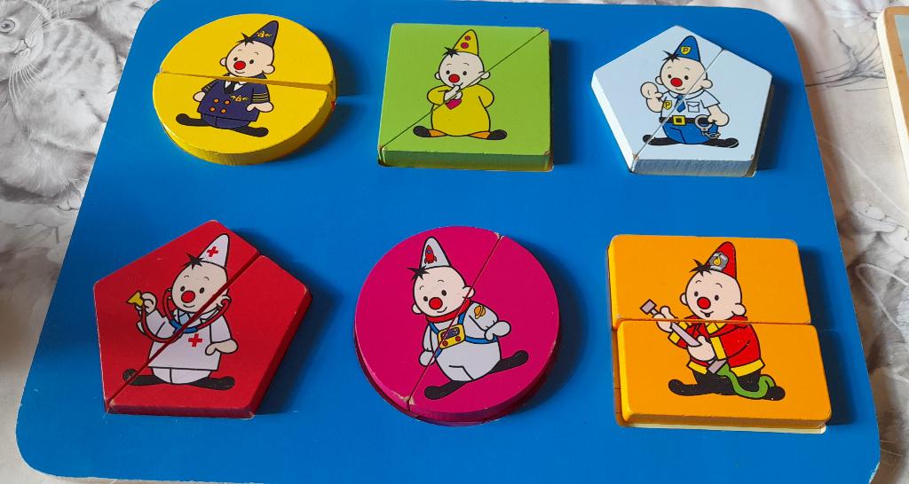 Houten puzzel Bumba, Enlèvement ou Envoi, Comme neuf, 6 mois à 2 ans, Moins de 10 pièces