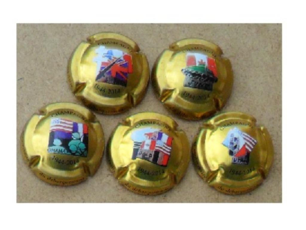 Champagne capsules - Philippart M 71 Debarquement ..(L7823), Collections, Collections complètes & Collections, Envoi