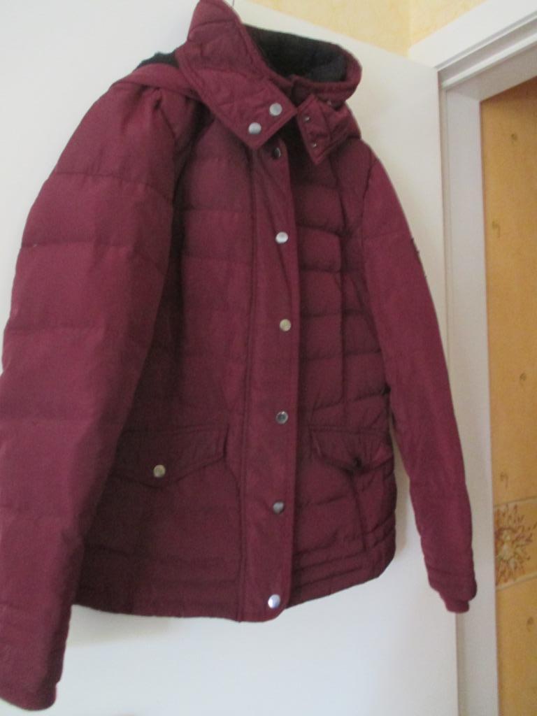 Bordeaux jas Yessica maat 42, Kleding | Dames, Jassen | Winter, Ophalen of Verzenden, Zo goed als nieuw, Maat 42/44 (L)