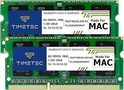 Timetec | ram geheugen | 2 x 8 GB | GRATIS LEVERING, Computers en Software, RAM geheugen, -, Verzenden, -, DDR3