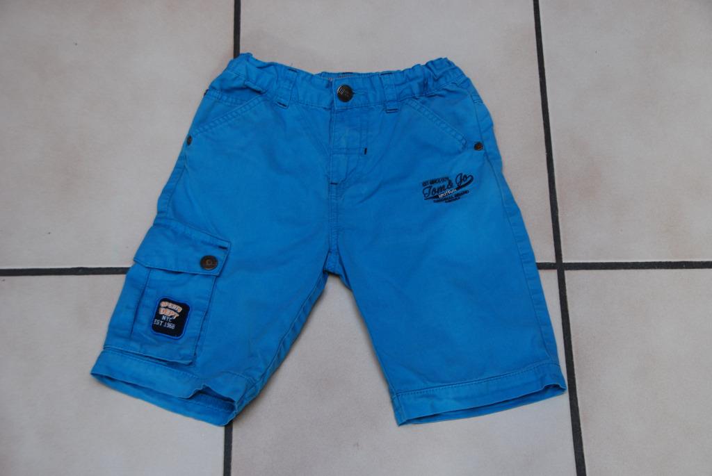 Turkooisblauwe bermuda's maat 110 cm of 4/5A Zeer goed!, Broek, Gebruikt, Ophalen of Verzenden, Tqf Collection