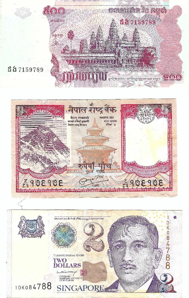 11 bankbiljetten (gebruikt, crisp), Postzegels en Munten, Verzenden, Setje