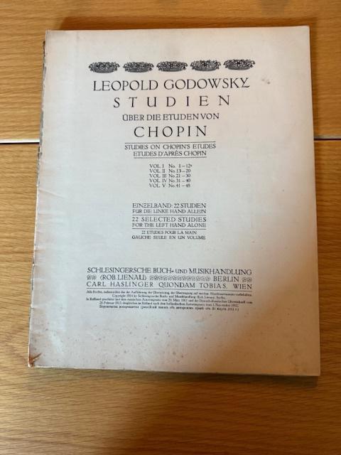 Godowsky, Studien über die Etuden von Chopin Vol. V, Enlèvement ou Envoi, Artiste ou Compositeur, Classique, Utilisé