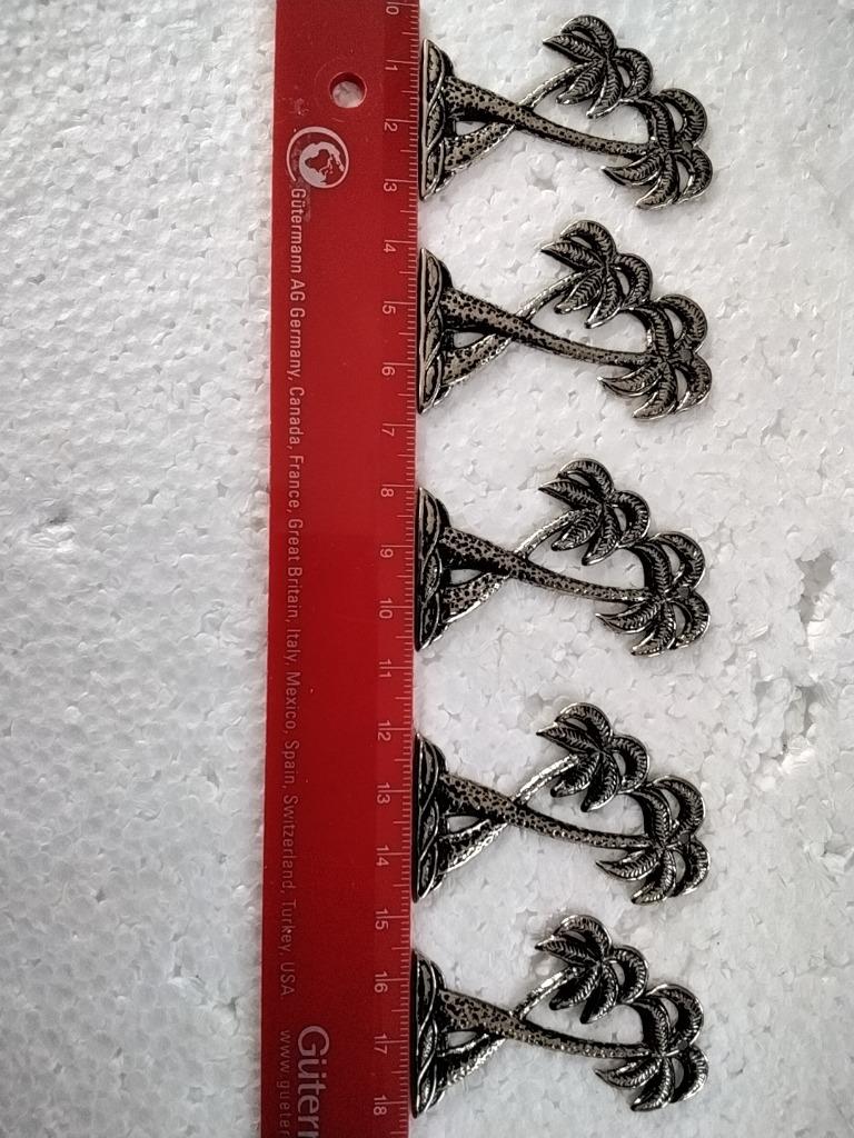 bedel om zilveren palmenpatroon te naaien of op te hangen, Ophalen of Verzenden, Nieuw, Applicatie