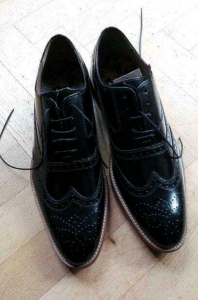 Zwartglanzende geklede schoenen, Kleding | Heren, Nieuw, Zwart, Veterschoenen