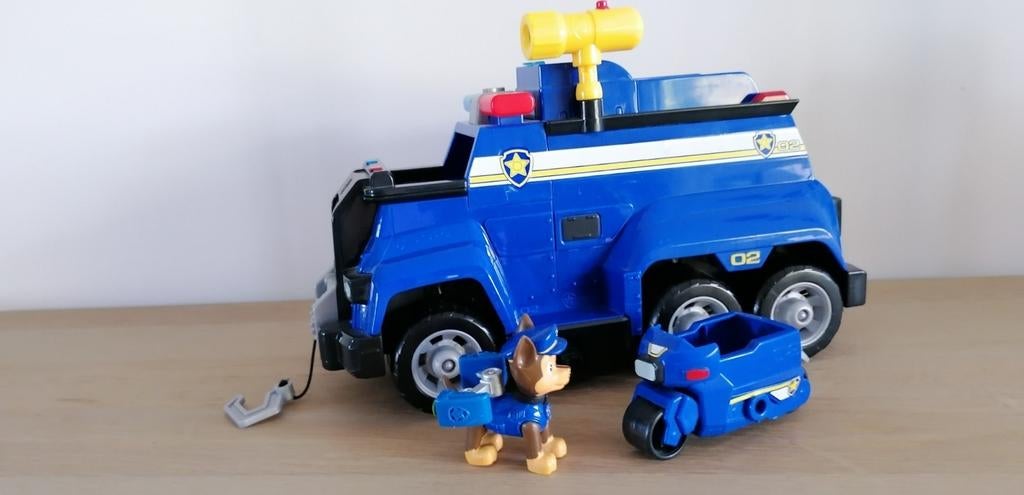 Paw patrol rescue voertuig met Chase, Ophalen of Verzenden, Zo goed als nieuw