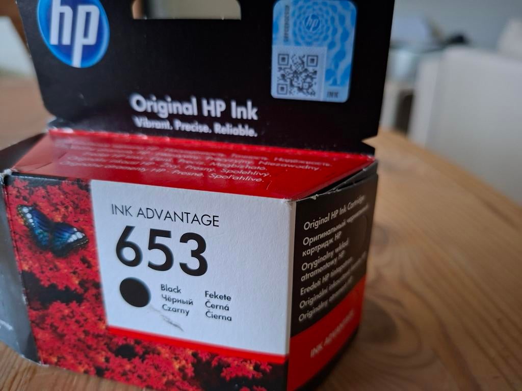 HP 653 originele Advantage zwarte inktcartridge, Ophalen of Verzenden, Cartridge, HP