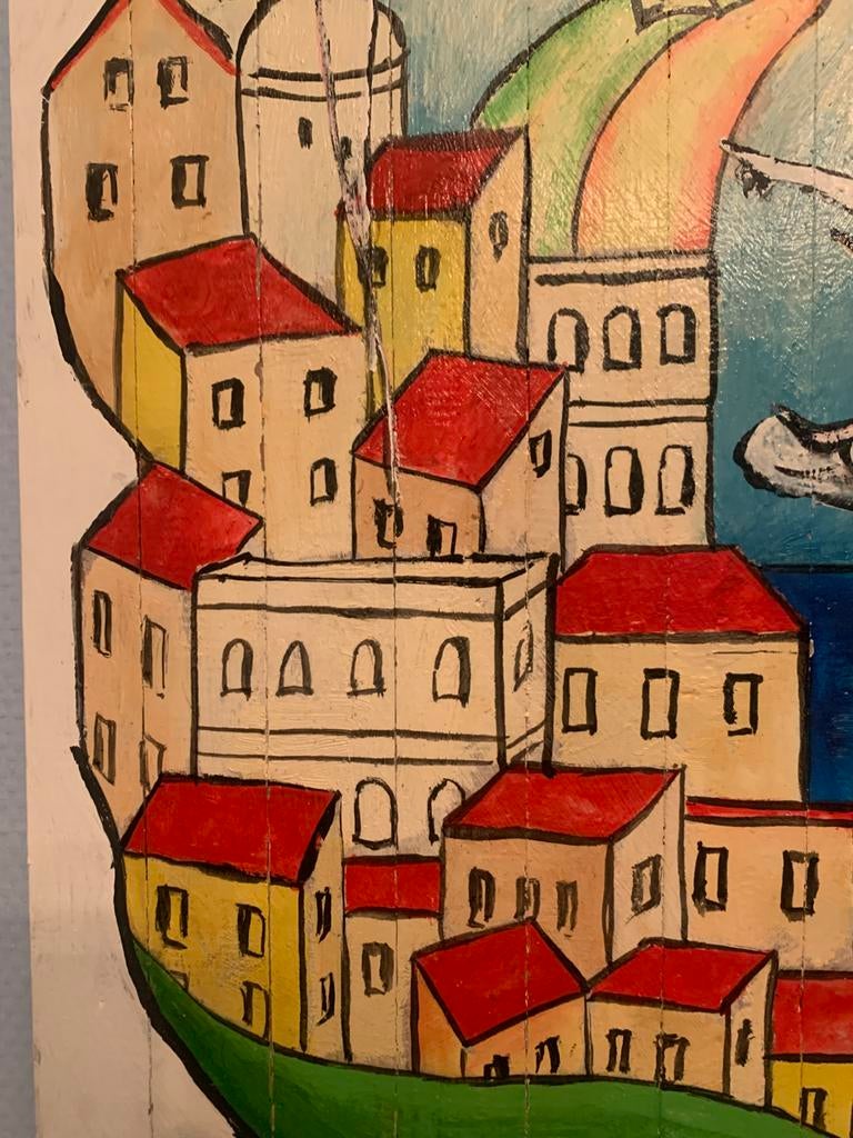 Freddie Oort „Chasing Love „gemengd 2019 - 70 x 33 cm, Ophalen of Verzenden