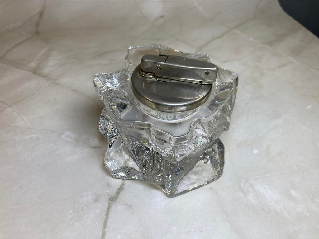 Briquet de table en verre taillé, Antiquités & Art, Enlèvement ou Envoi