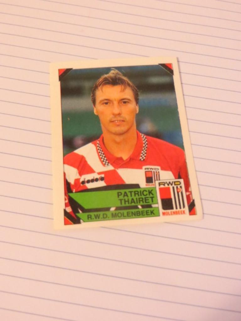 Voetbal: Sticker football 95 :  Patrick Thairet - RWDM, Enlèvement ou Envoi, Neuf, Autocollant
