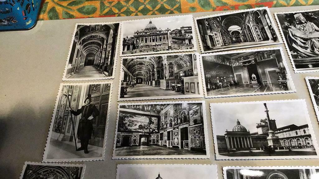 Chromo prenten Vaticaan stad (x5c), Verzamelen, Ophalen of Verzenden, Zo goed als nieuw, Gebouw