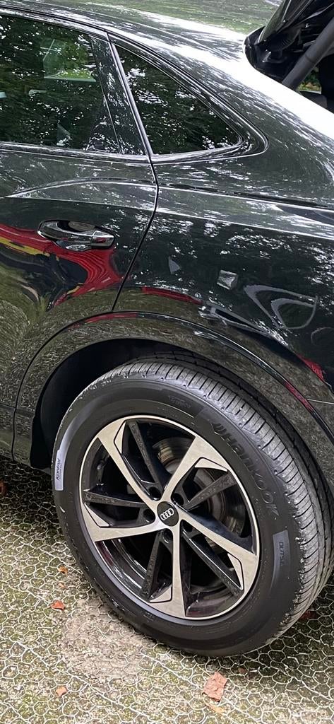 Kit 4 jantes+pneus hiver quasi neuf, Auto-onderdelen, Banden en Velgen, Band(en), Winterbanden, 18 inch, 325 mm, Personenwagen