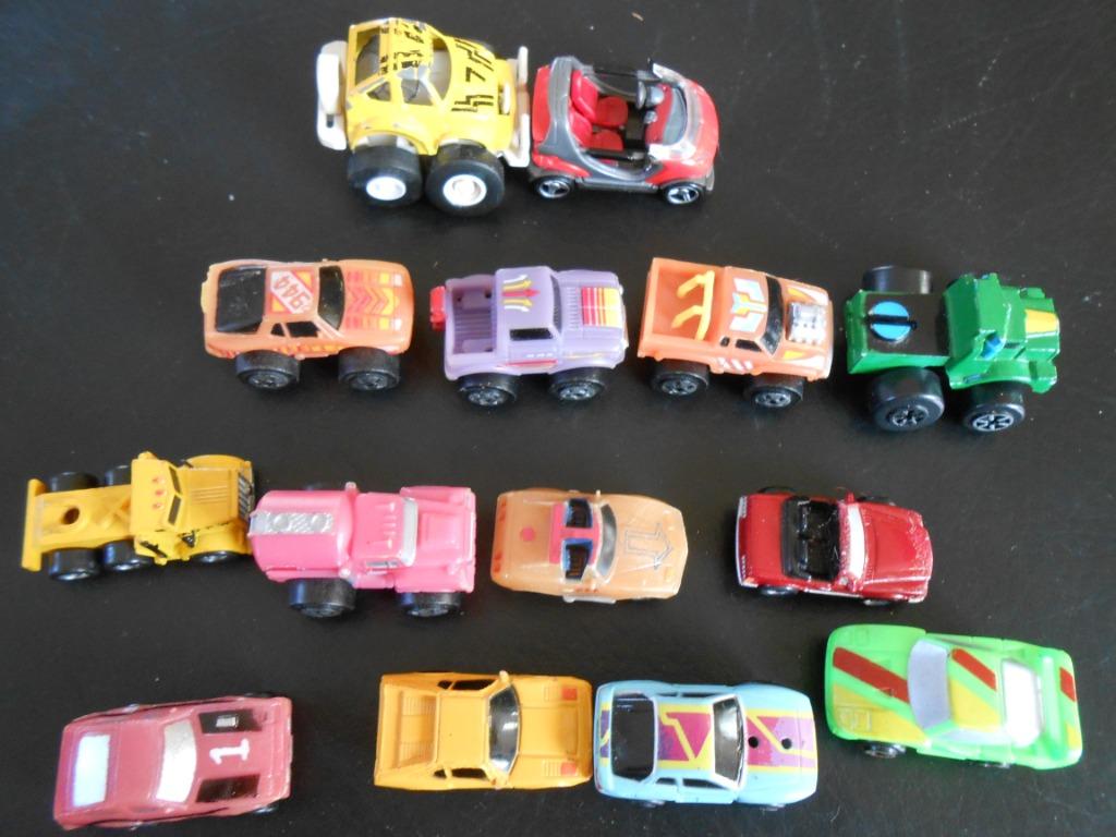 14 voitures micromachines vintage  marques sur photo. En lot, Ophalen
