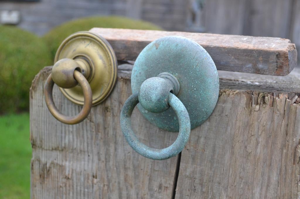 antieke originele bindringen in messing en brons, Ophalen, Gebruikt