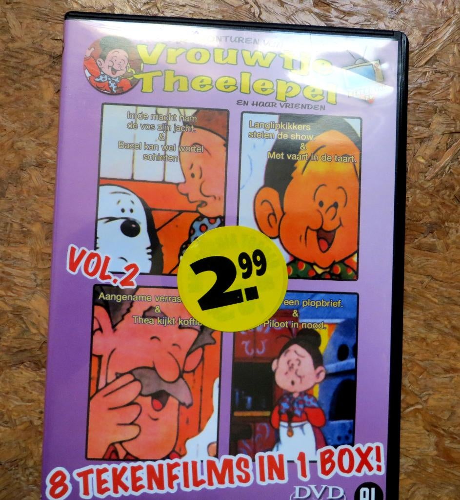 DVD - VROUWTJE THEELEPER - 8 TEKENFILMS IN 1 BOX, Verzenden, Alle leeftijden, Overige genres, Zo goed als nieuw