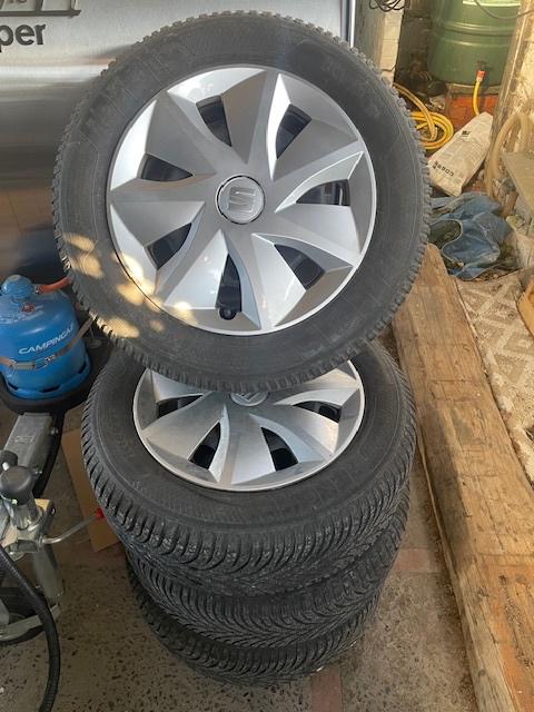Jantes Originales SEAT ARONA , VW POLO, ...Pneus D'Hiver, Ophalen, Gebruikt, 16 inch, Band(en)
