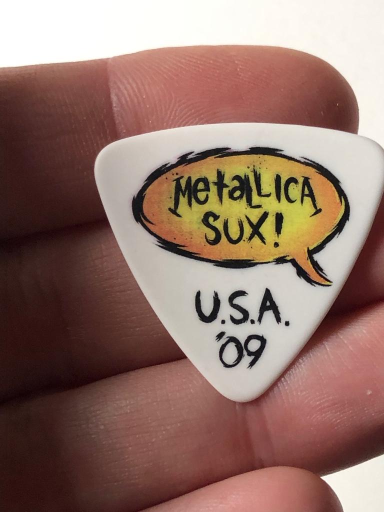 Vintage original Metallica 2009 tour bass Plectrum, Ophalen of Verzenden, Zo goed als nieuw