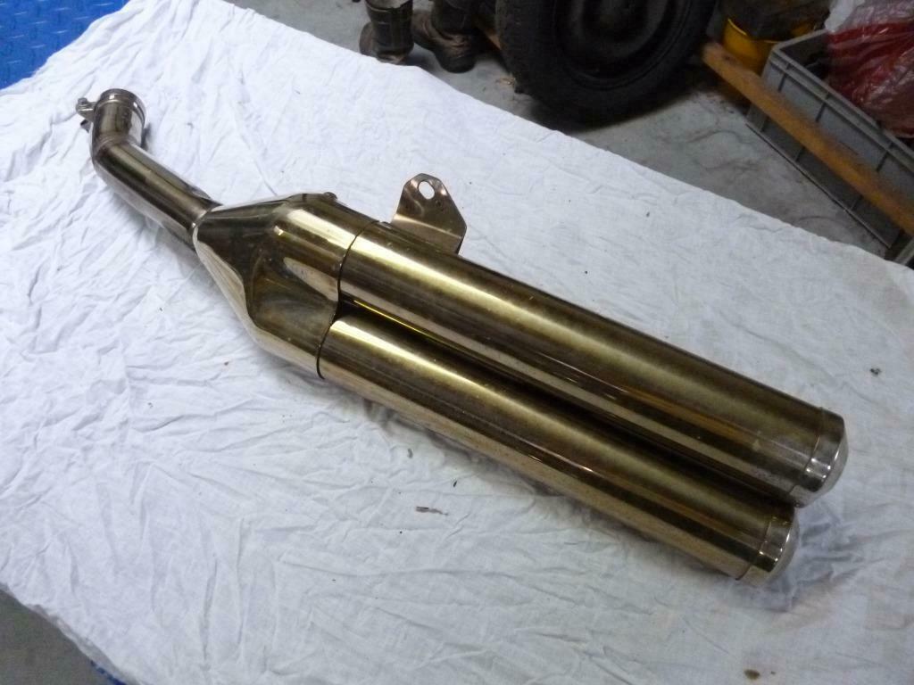 Silencieux gauche Kawasaki Z1000, 2006., Enlèvement ou Envoi, Utilisé