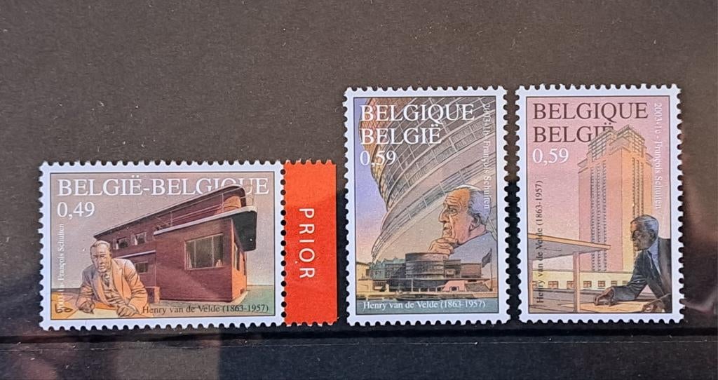 België OBP 3146-3148 ** 2003, Ophalen of Verzenden, Postfris, Postfris