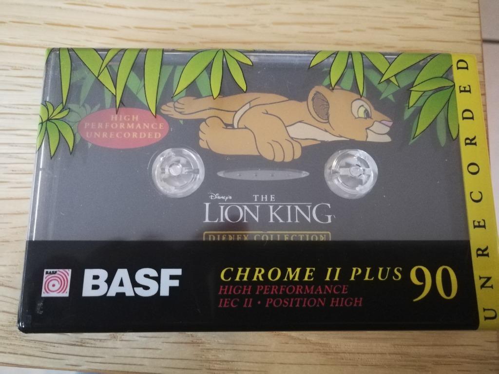 BASF Lion King Chrome II plus 90 uit 1996, Enlèvement ou Envoi, Neuf, dans son emballage, 1 cassette audio, Vierge