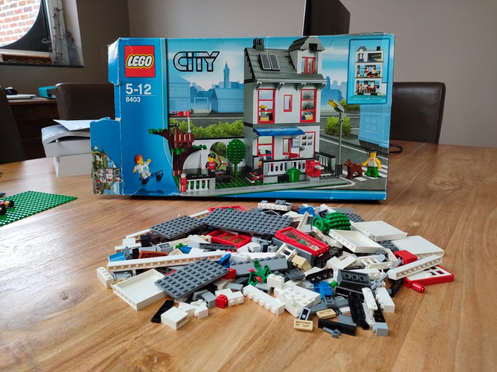 Lego 8403 (City House), Ophalen of Verzenden, Gebruikt, Complete set, Lego