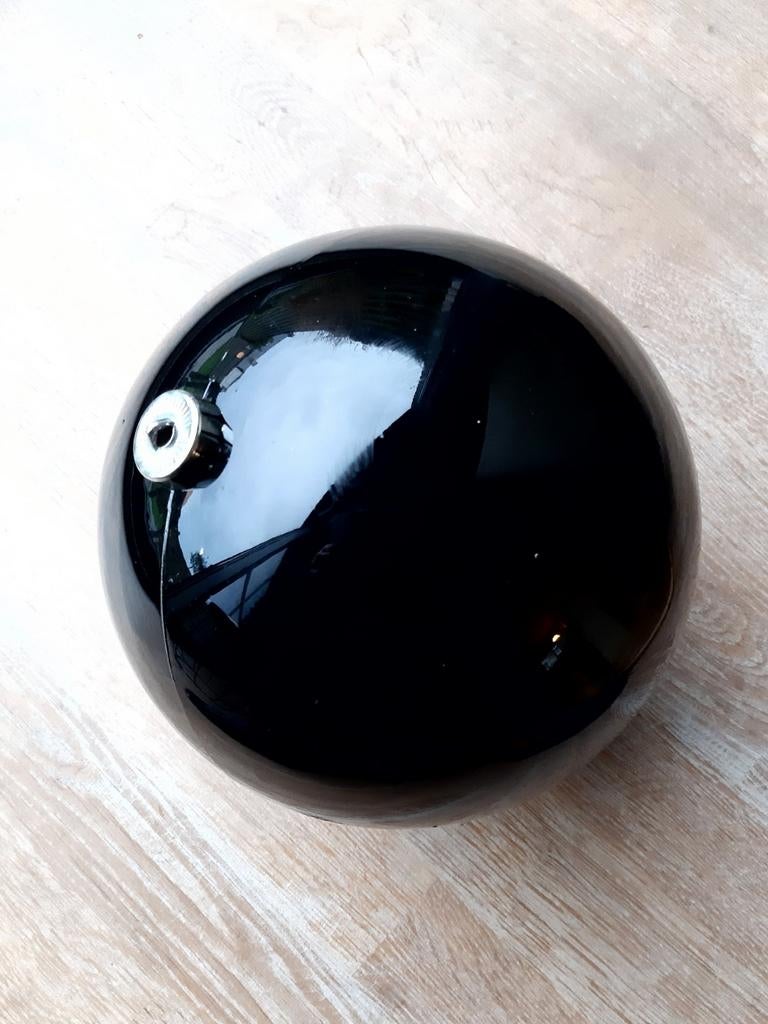Lot 6× MAXI kerstbal kunststof/plastiek zwart Ø20cm, Diversen, Ophalen, Gebruikt