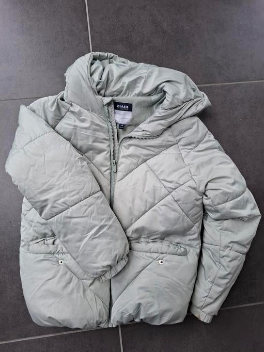 Doudoune vert clair. Taille 12. Marque kiabi., Ophalen, Zo goed als nieuw