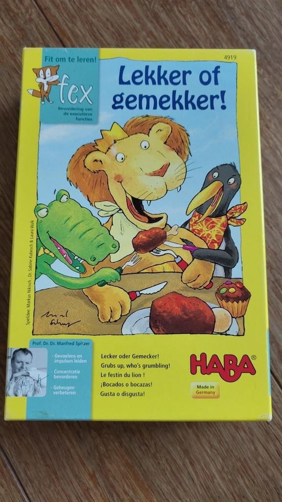 Savoureux ou savoureux (haba), Trois ou quatre joueurs, Enlèvement, Comme neuf, HABA