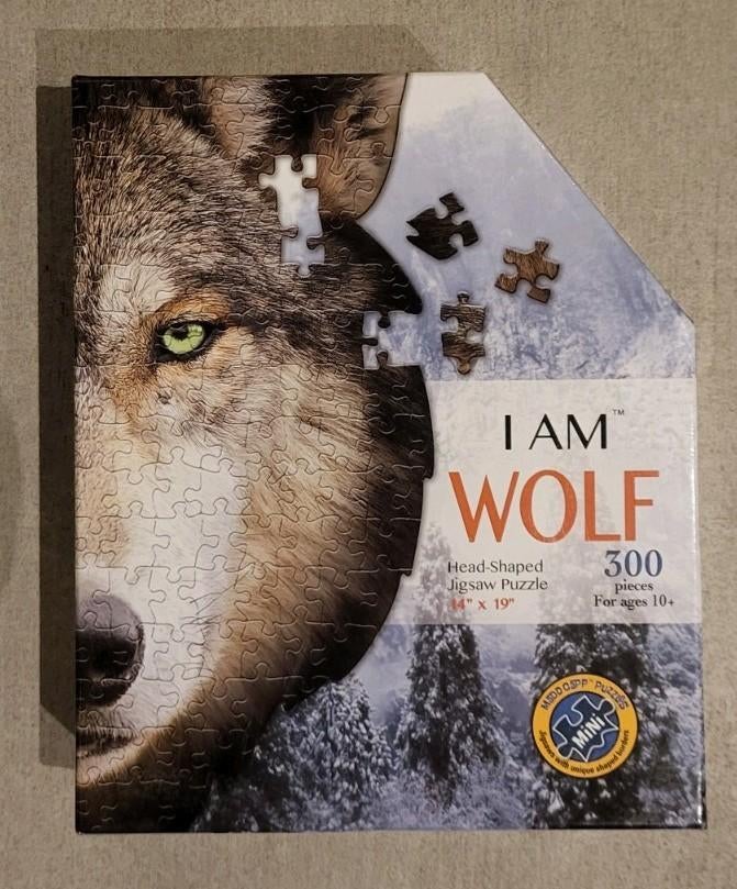 I AM Wolf puzzel 300stukjes, Ophalen of Verzenden, Minder dan 500 stukjes, Zo goed als nieuw, Legpuzzel