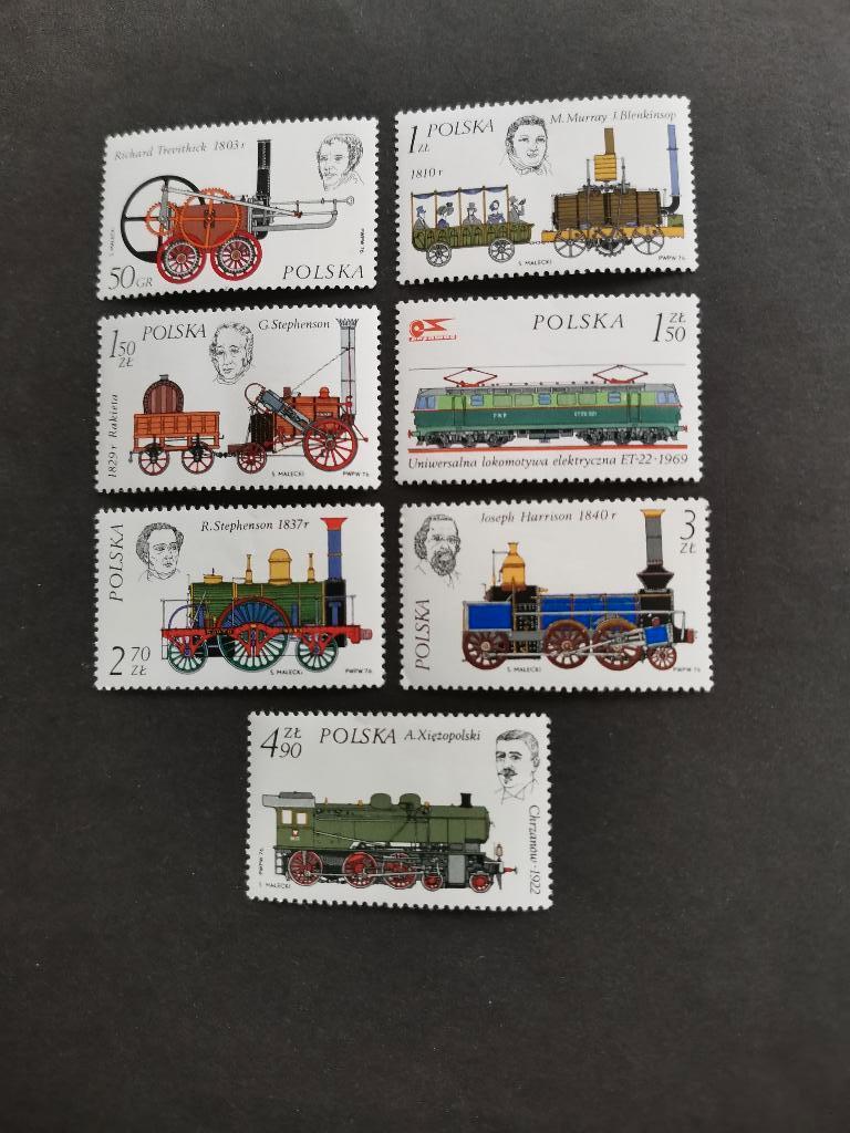 Pologne 1976 - chemins de fer, trains, locomotives **, Enlèvement ou Envoi, Pologne, Non oblitéré