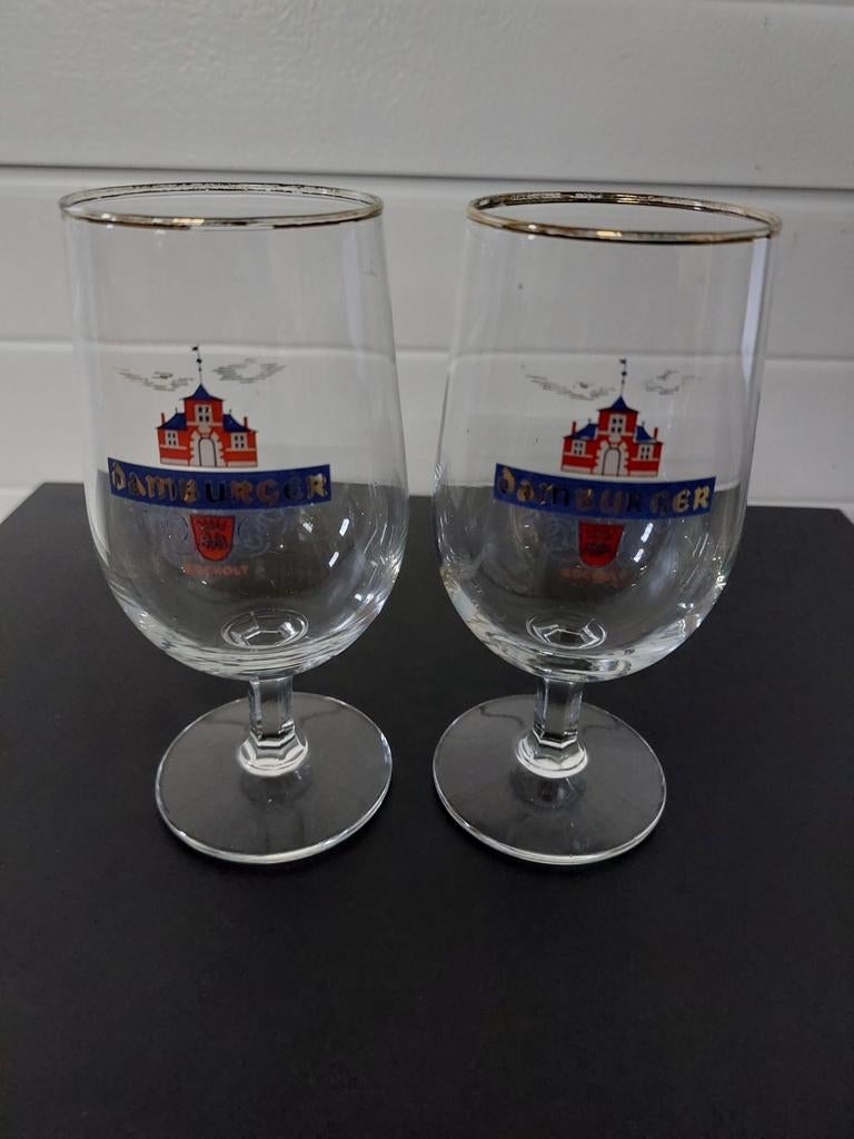 Ancien verre à bière Damburger Bocheld, Enlèvement ou Envoi, Comme neuf, Verre à bière