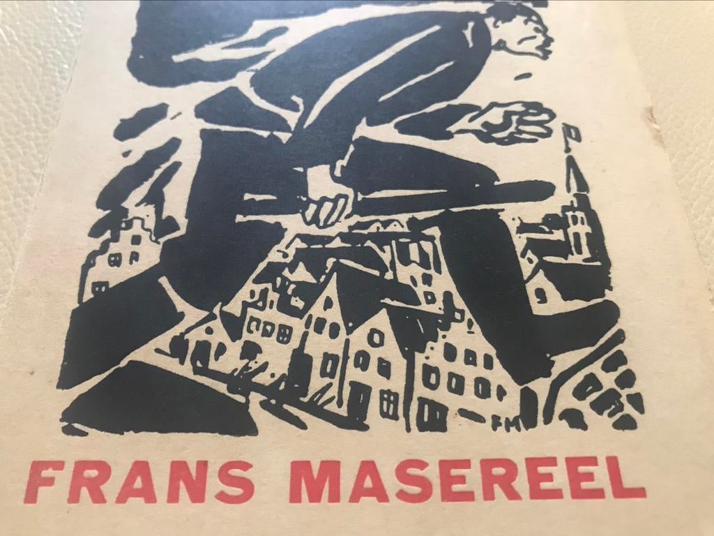 Frans Masereel boekje jaren 30, 30pag, Ophalen of Verzenden, Zo goed als nieuw, Grafische vormgeving