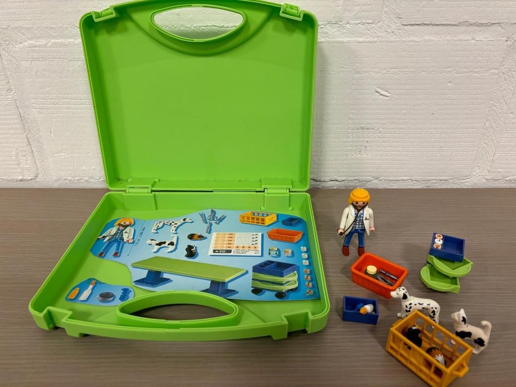 Playmobil - dierenarts meeneemkoffer, Kinderen en Baby's, Ophalen, Zo goed als nieuw, Complete set