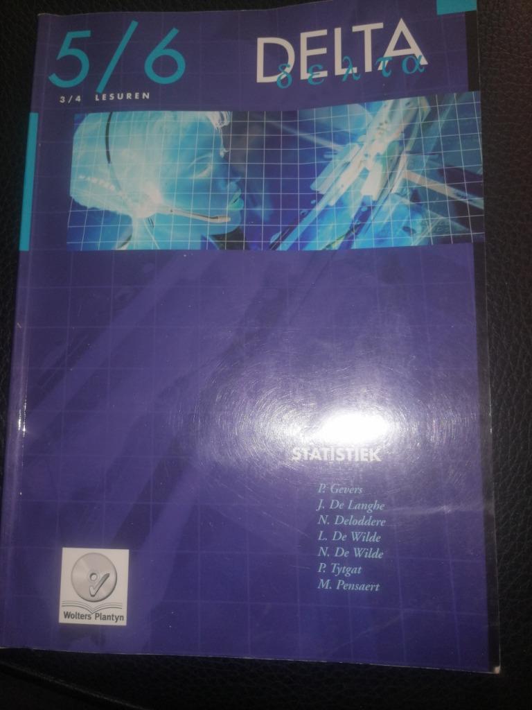 cursus DELTA 5/6  statistiek   _ MET CD, Boeken, Ophalen of Verzenden, Zo goed als nieuw