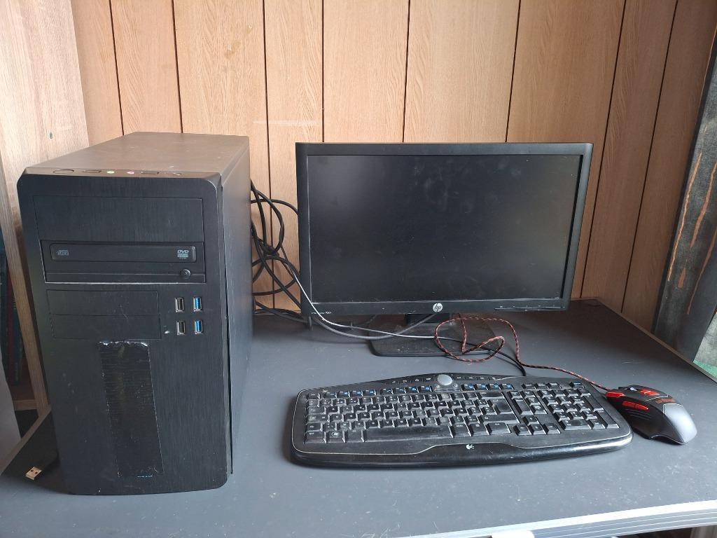Ordinateur de bureau, Le pc est monté avec différentes marques, 8 GB, Utilisé, 500 GB