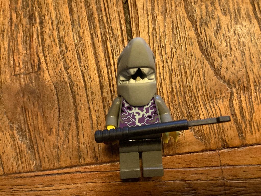 Lego figuur Shark Guy / E1, Enlèvement ou Envoi, Utilisé, Briques en vrac, Lego