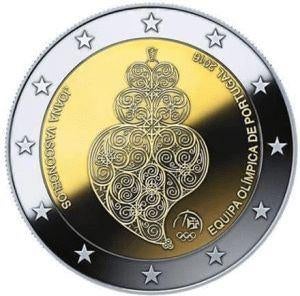 2 Euromunt Sp. Uitg. 2016 Portugal Olympische Spelen, Ophalen of Verzenden, Portugal, 2 euro, Losse munt