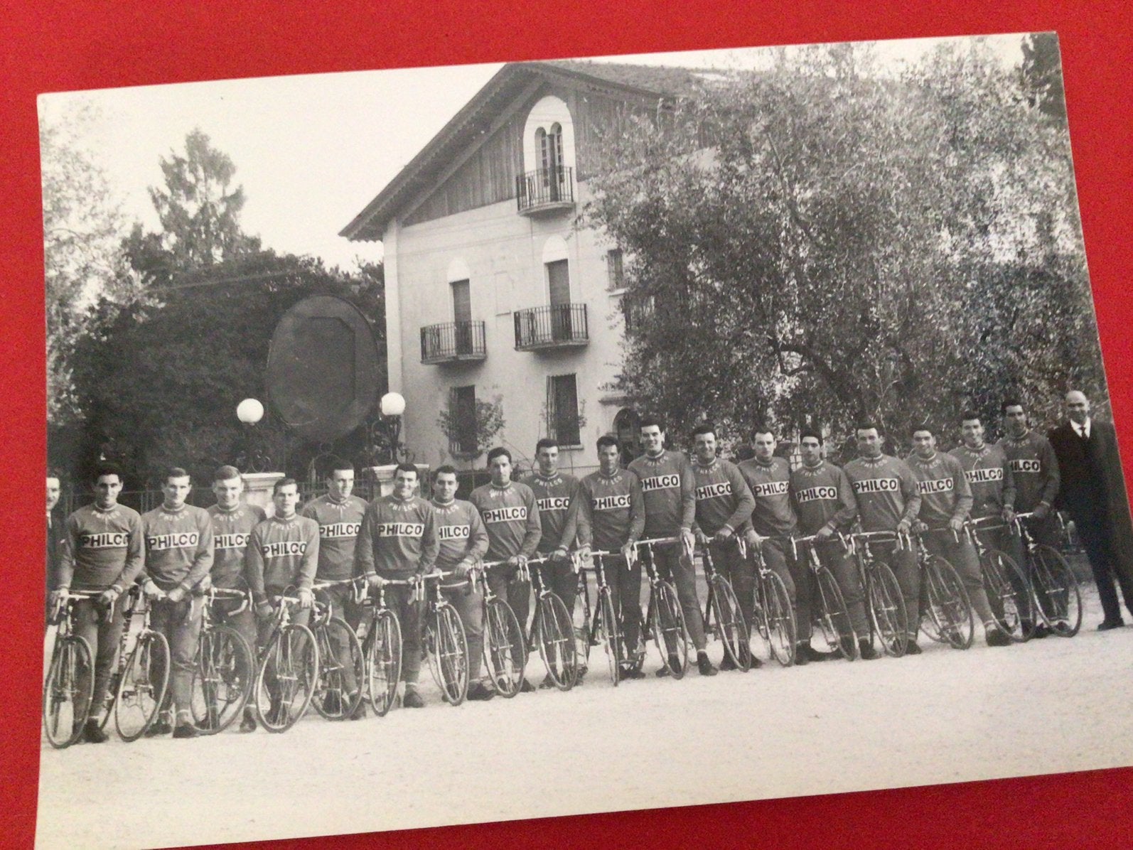 wielerkaart 1960 team philco magni  emile daems, Verzenden, Zo goed als nieuw