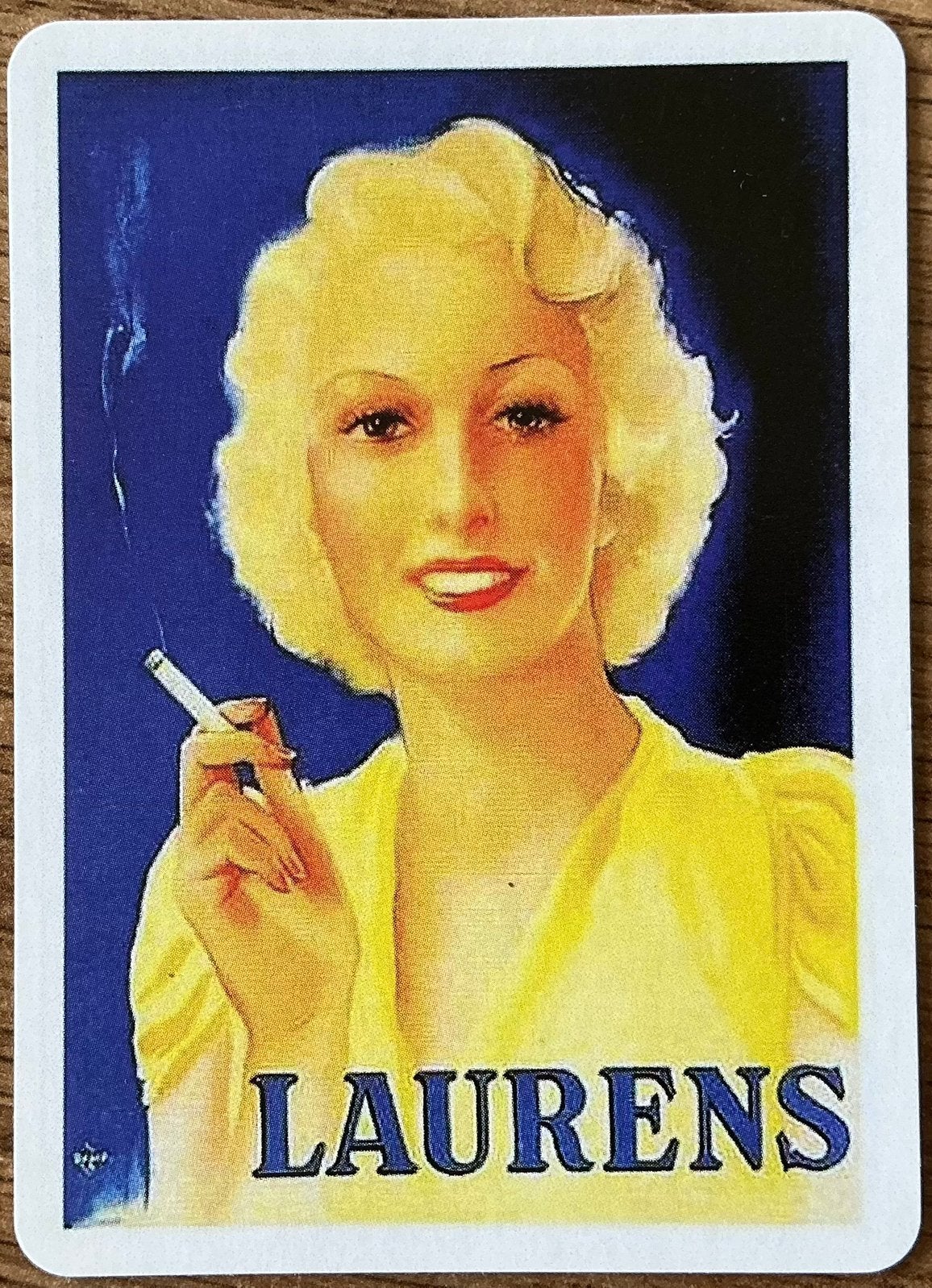Splk LAURENS CIGARETTES, Ophalen of Verzenden, Zo goed als nieuw, Speelkaart(en)