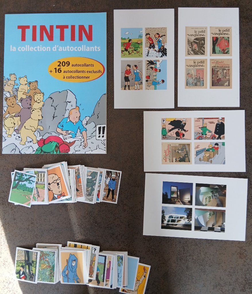 Album Tintin - La collection d'autocollants, Enlèvement, Tintin