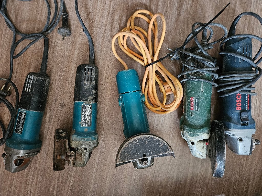 Kleine slijpmachines Makita Metabo Bosch, Ophalen, Gebruikt, Haakse handslijpmachine