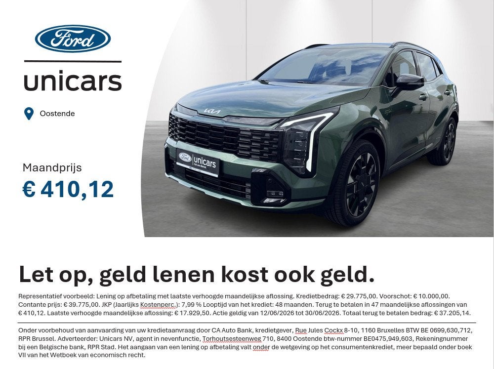 KIA Sportage 1.6 T-GDi 239 HEV AT6 GT Line, Auto's, 4 cilinders, 1600 cc, 124 g/km, Bedrijf