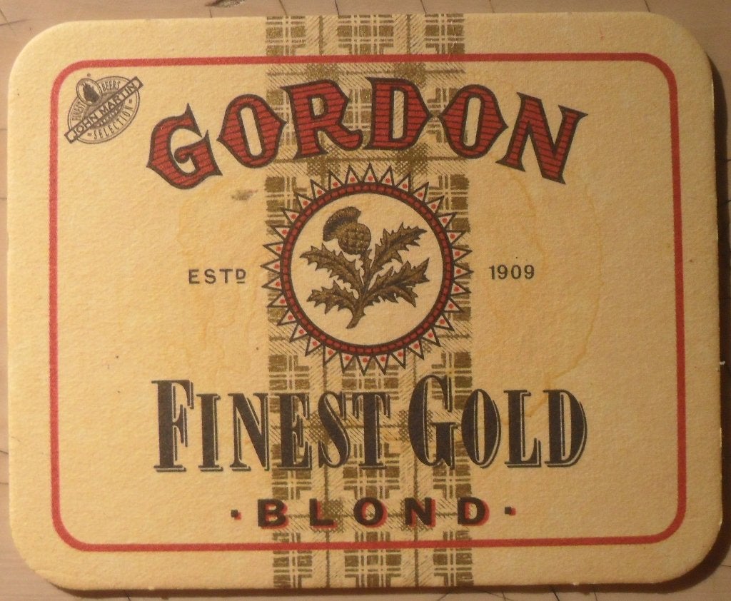 Sous-bock Gordon Finest Blond, Enlèvement ou Envoi, Sous-bock