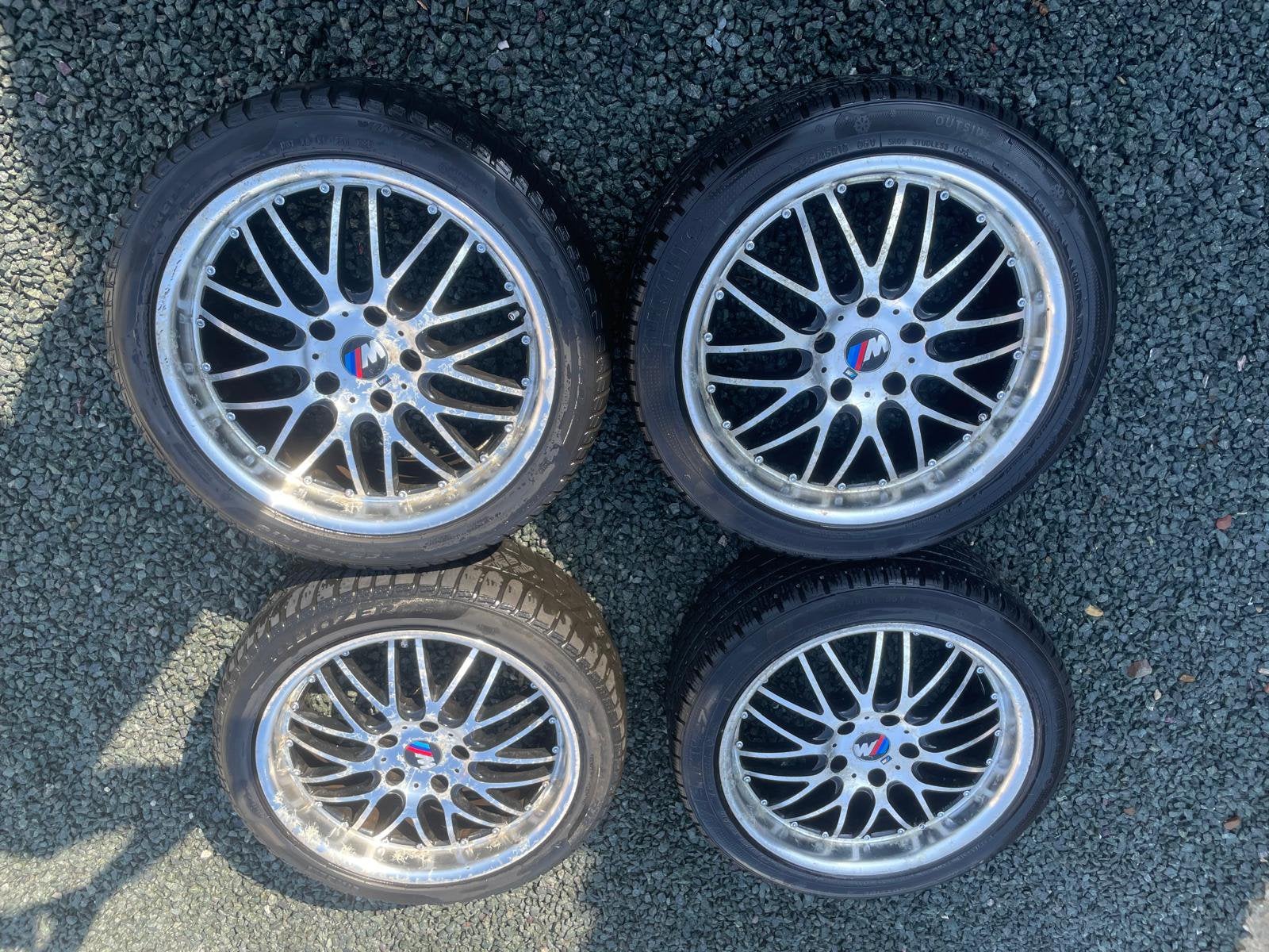 Autobanden + aluminium velgen, Enlèvement, BMW