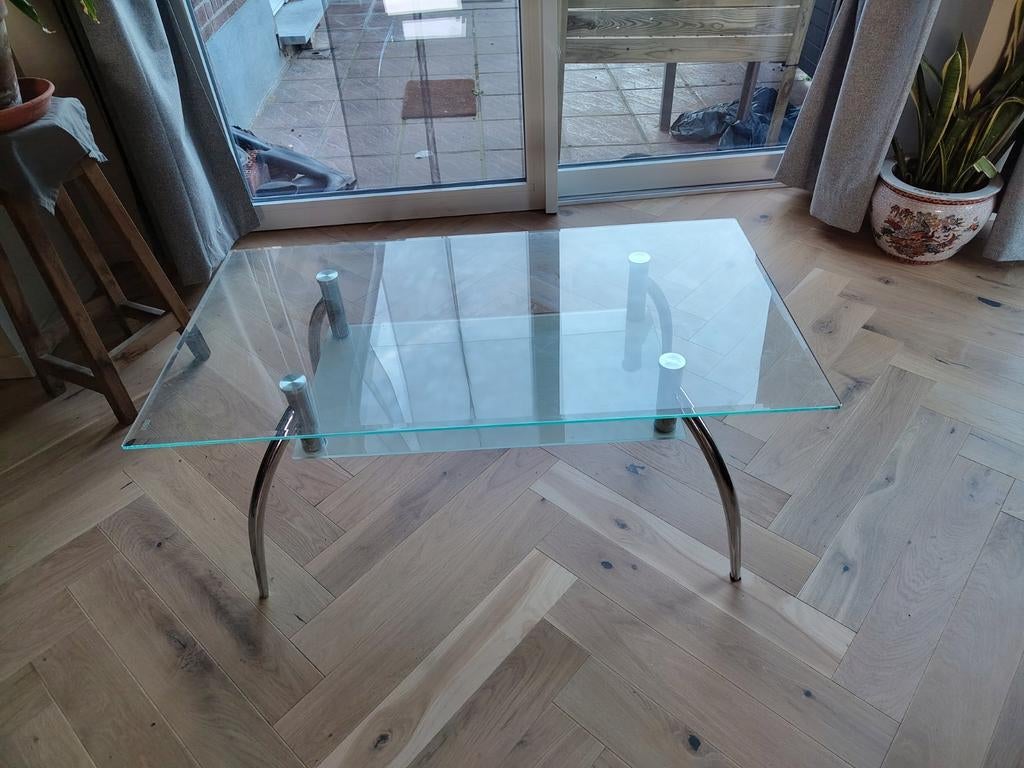 Glazen salontafel, Huis en Inrichting, Ophalen